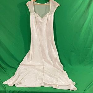 Victorias Secret Dress Womens Medium Vintage 90s Gold Label Mesh Bridal